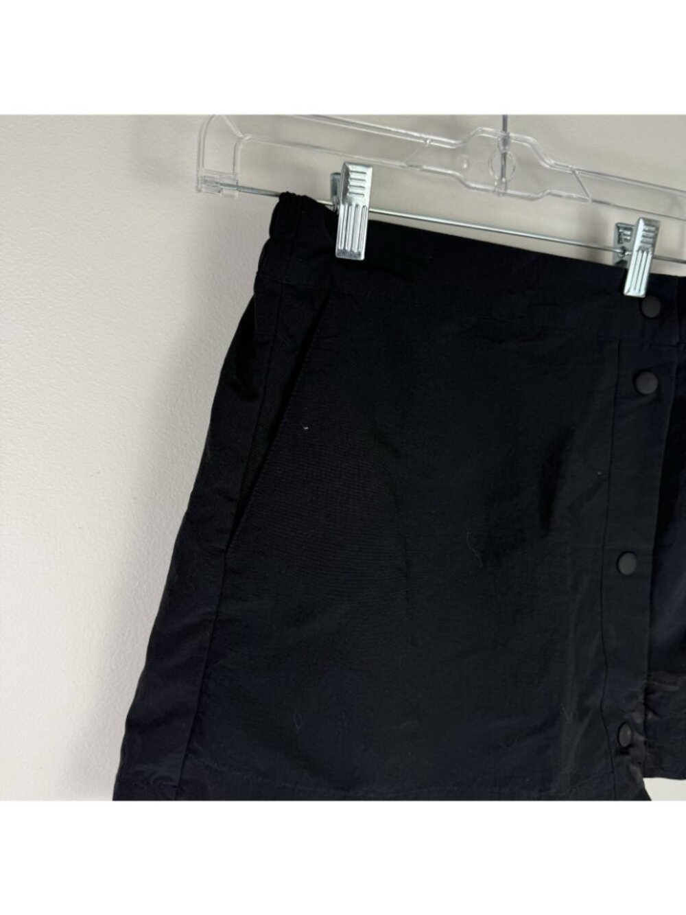 Nike Sportswear Skirt XS Black Snap Mini Swoosh Athletic Casual Y2K AS-IS - Picture 2 of 9
